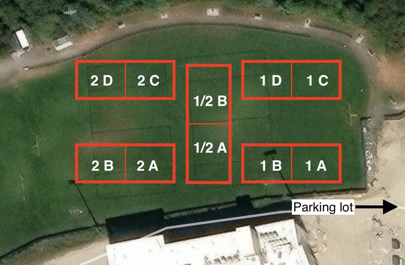 Coakley Middle School field layout for Pre-K
